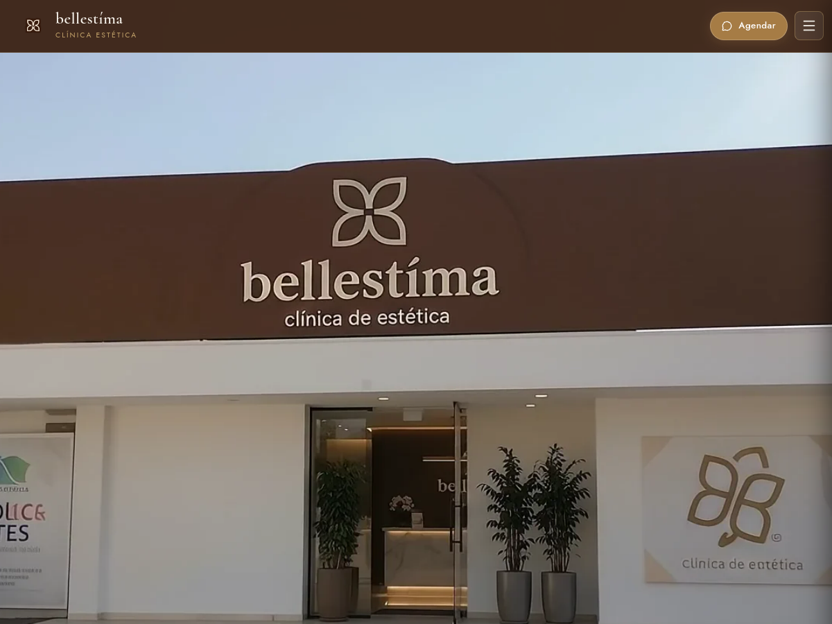 Interface digital da clínica estética Bellestíma desenvolvida pela L&E Tech